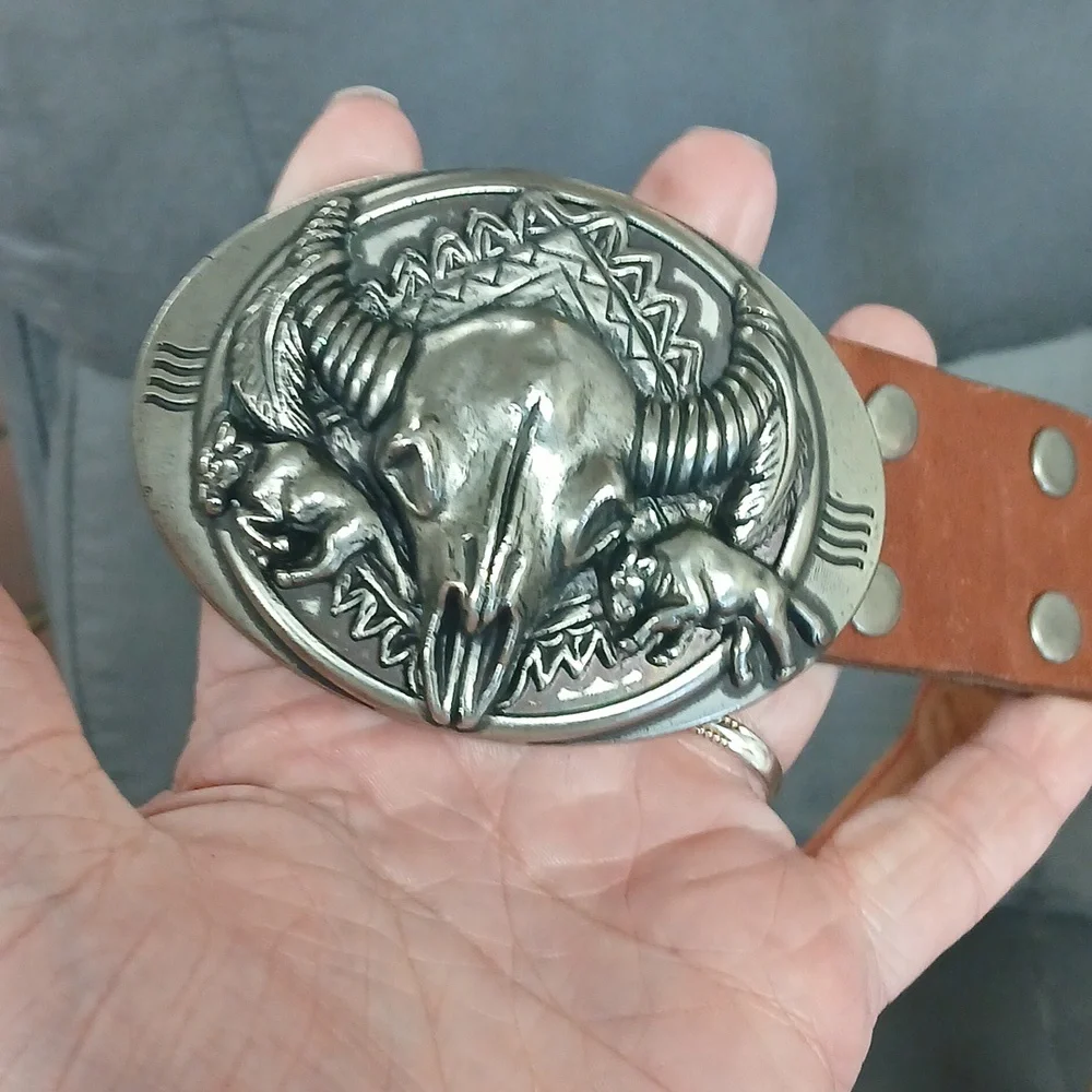 Levi Belt With Bull Belt Buckle